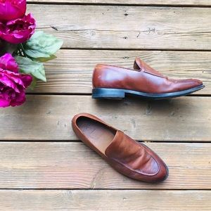 Frye Mens Venetian Leather Loafers US 10.5 Brown